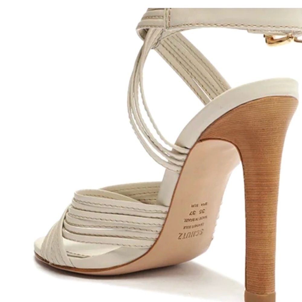 SCHUTZ Marcela top calf Pearl Heels - Picture 5 of 9